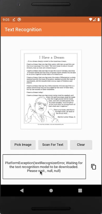 Text Recognition App